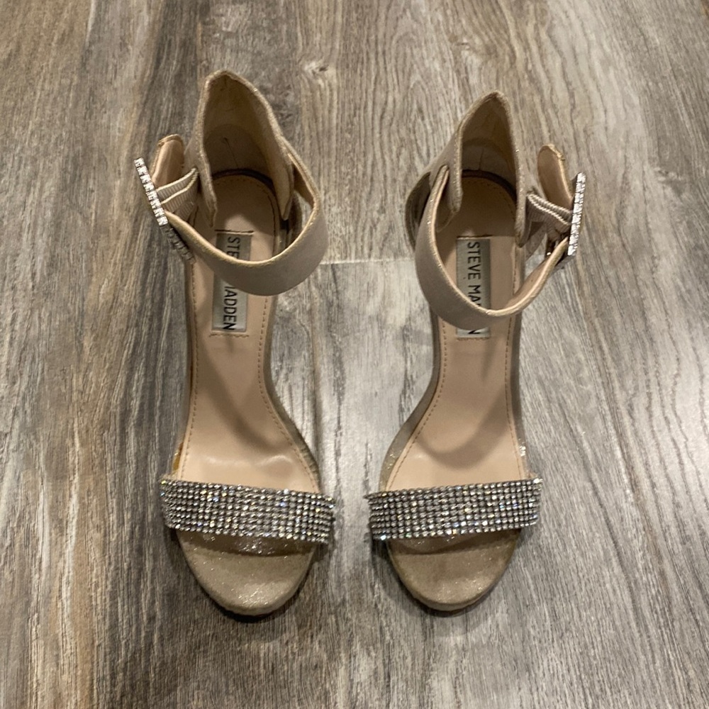 Steve Madden rhinestone heel